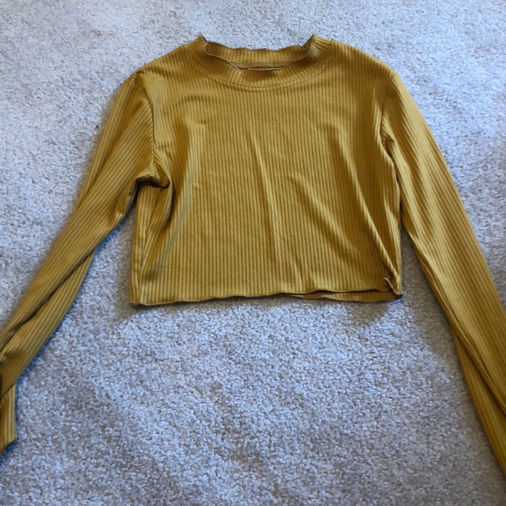 Long sleeve cropped shirt
